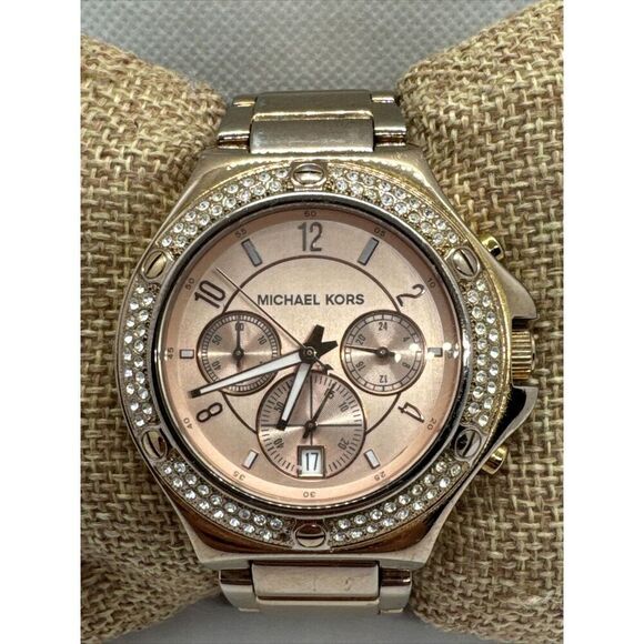 Michael Kors MK5450 Women's Rose Gold Stainless Steel Analog Dial Watch JNA849 - Picture 1 of 11